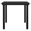 vidaXL Garden Dining Set in Black/Dark Gray