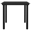 vidaXL Powder-Coated Steel Medium Garden Dining Set in Dark Gray