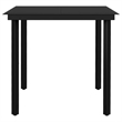 vidaXL Garden Dining Set in Dark Gray/Black