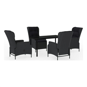 vidaXL Garden Dining Set in Dark Gray