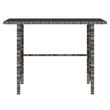 vidaXL Patio in Gray PE Rattan Large Patio Dining Set - Set of 4