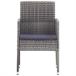vidaXL Garden Dining Set in Anthracite/Gray