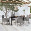 vidaXL Garden Dining Set in Anthracite/Gray