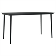 vidaXL Garden Dining Set in Black/Cream White