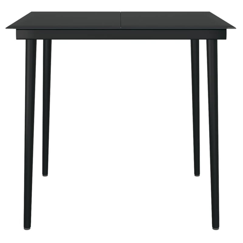 vidaXL Garden Dining Set in Brown/Black