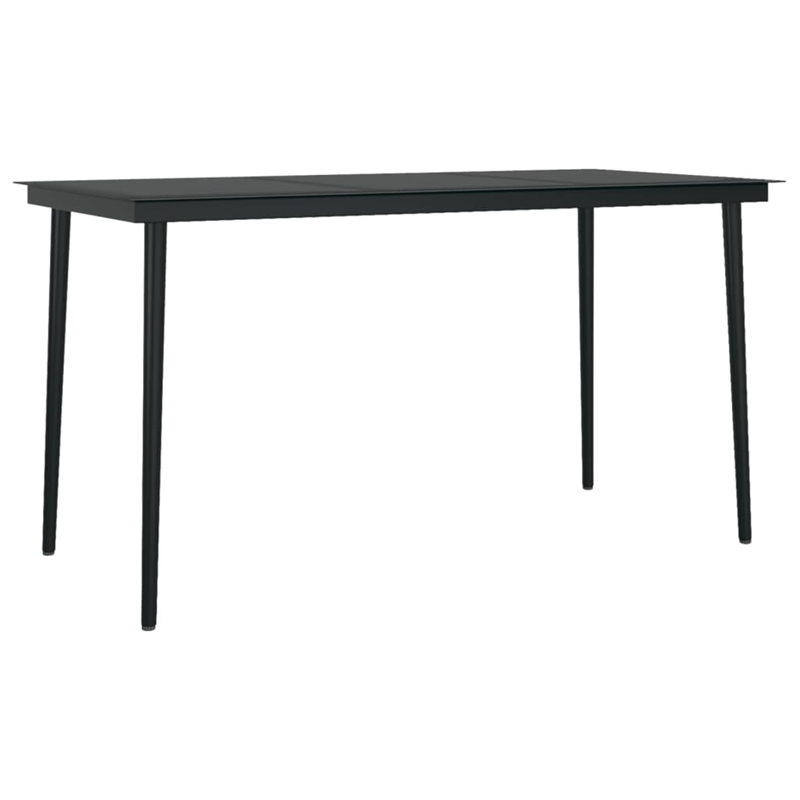vidaXL Garden Dining Set in Brown/Black