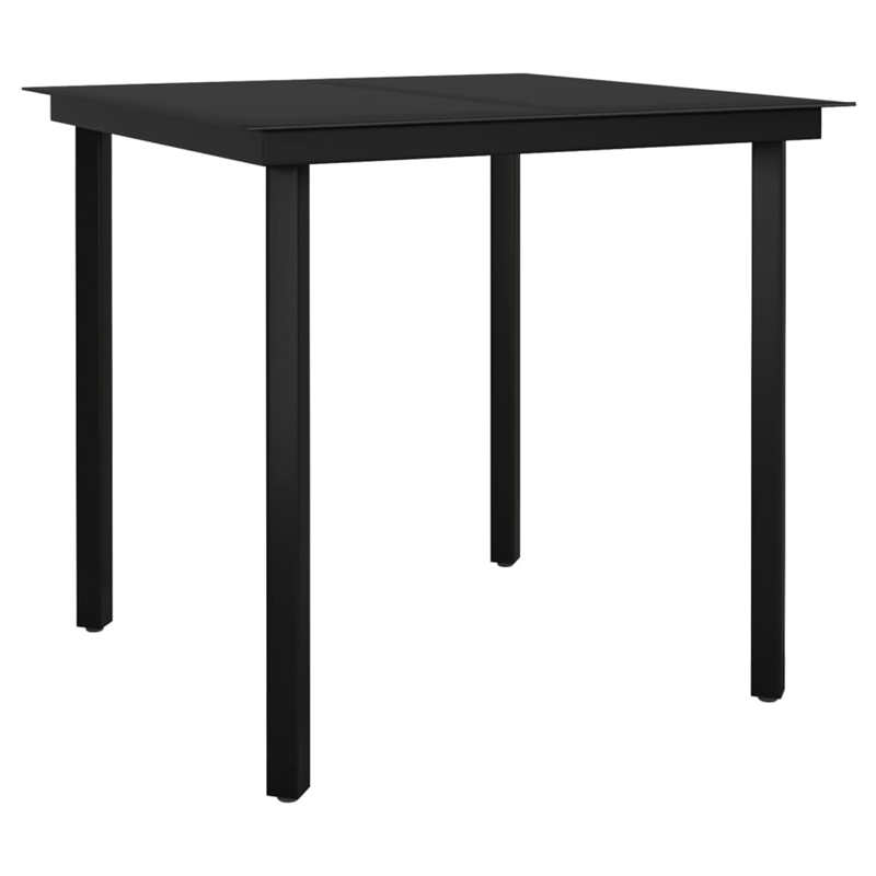 vidaXL Garden Dining Set in Brown/Cream White/Black