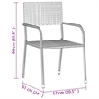 vidaXL PE Rattan/Steel/Solid Acacia Wood Outdoor Dining Set in Black