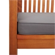 vidaXL Solid Acacia Wood/Polyester Outdoor Dining Set in Dark Gray