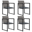 vidaXL Outdoor Dining Set in Gray/Black/Anthracite