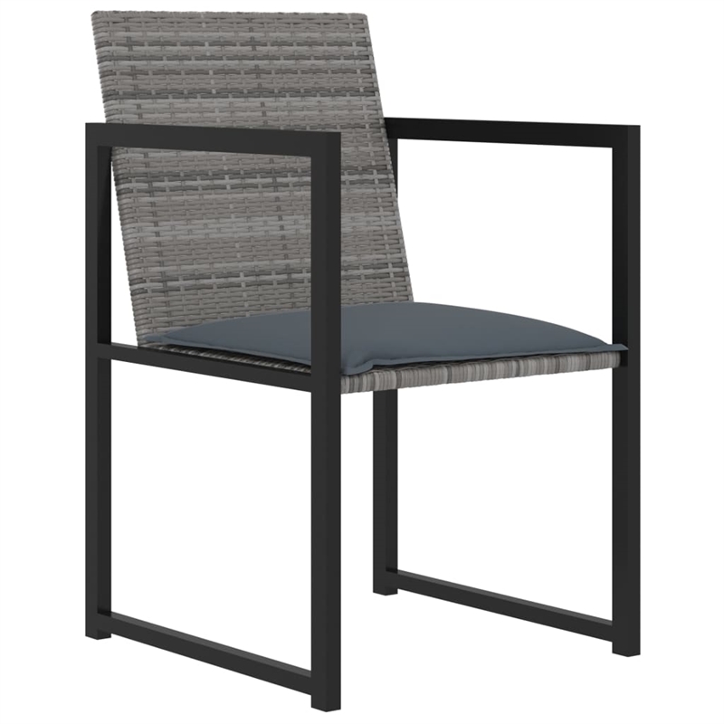 vidaXL Outdoor Dining Set in Gray/Black/Anthracite