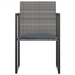 vidaXL Outdoor Dining Set in Gray/Black/Anthracite