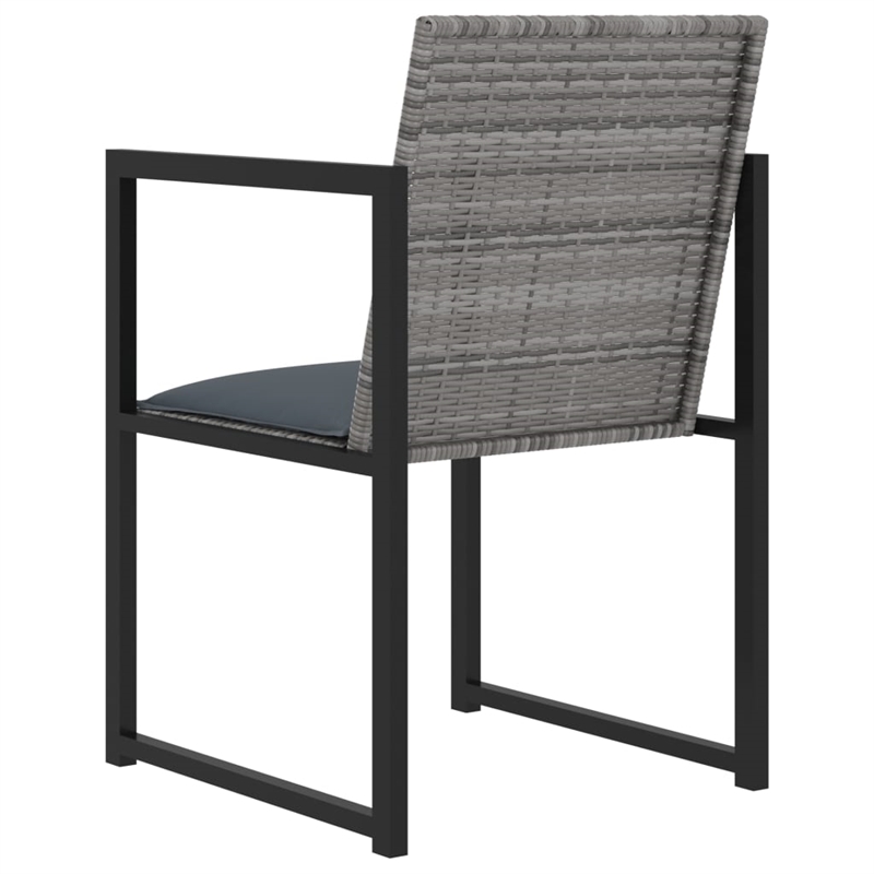 vidaXL Outdoor Dining Set in Gray/Black/Anthracite