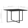 vidaXL Outdoor Dining Set in Gray/Black/Anthracite