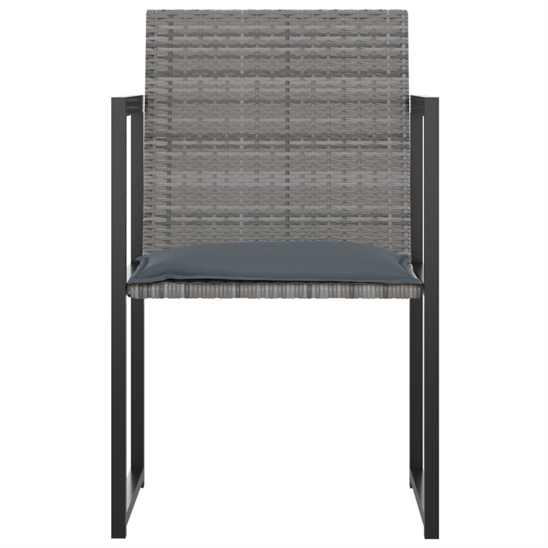 vidaXL Outdoor Dining Set in Gray/Black/Anthracite