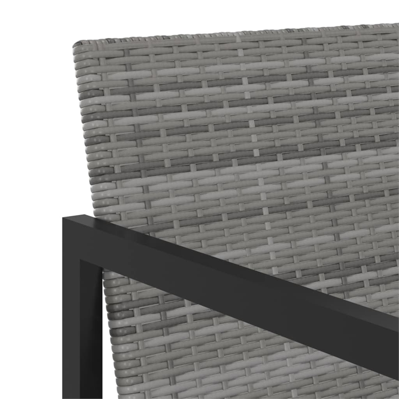 vidaXL Outdoor Dining Set in Gray/Black/Anthracite