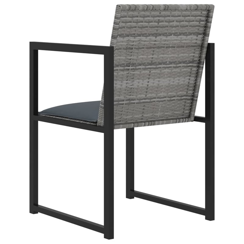 vidaXL 9 Piece Garden Patio Dining Set in Gray