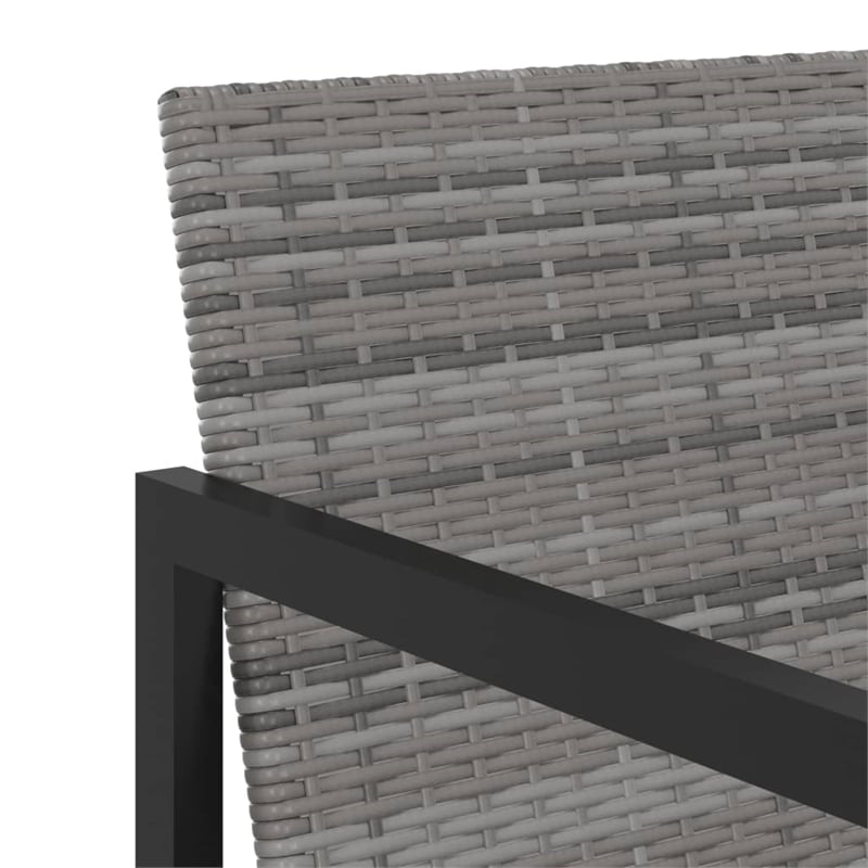 vidaXL 9 Piece Garden Patio Dining Set in Gray