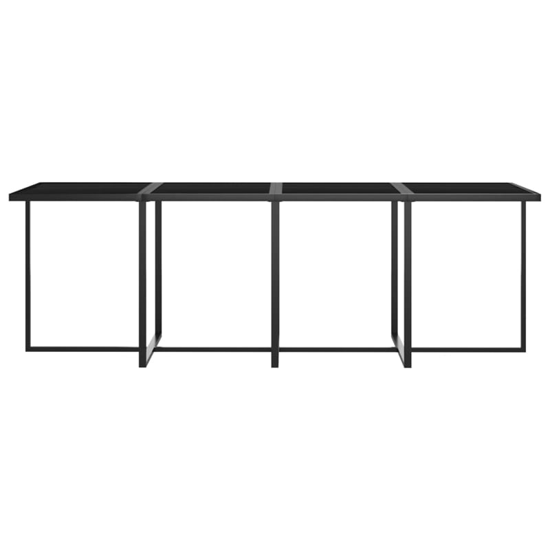 vidaXL 9 Piece Garden Patio Dining Set in Gray