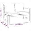 vidaXL Patio Dining Set Natural Wood & in Dark Gray