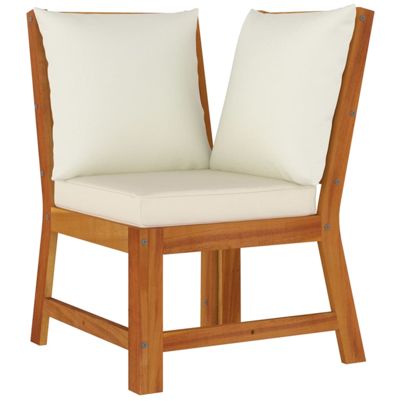 vidaXL Solid Acacia Wood Large Modular Garden Dining Set in Brown