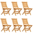 vidaXL Solid Teak Wood Medium Foldable Garden Dining Set Teak/Brown