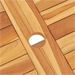 vidaXL Solid Teak Wood Medium Foldable Garden Dining Set Teak/Brown