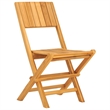 vidaXL Teak Wood Medium Foldable Garden Dining Set in Brown