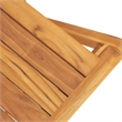 vidaXL Solid Teak Wood Medium Foldable Garden Dining Set in Brown