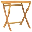 vidaXL Solid Teak Wood Standard Foldable Garden Dining Set in Natural Teak/Brown