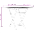 vidaXL Solid Teak Wood Medium Foldable Garden Dining Set in Natural Teak
