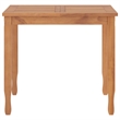 vidaXL Patio Dining Set in Natural Teak/Cream White - Set Of 2