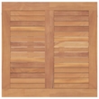 vidaXL Patio Dining Set in Natural Teak/Cream White - Set Of 2