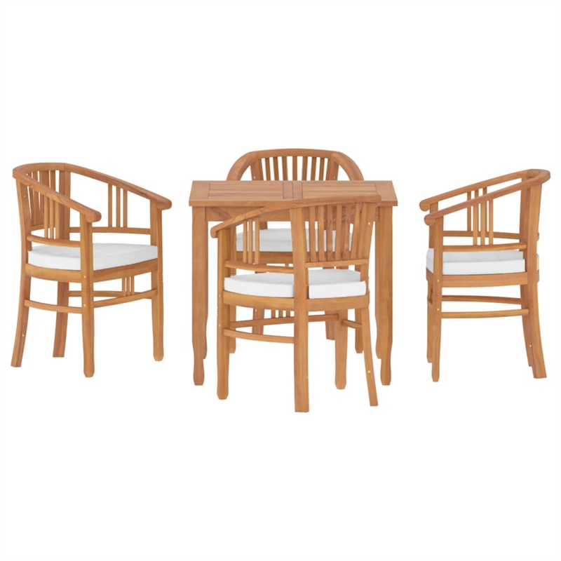 vidaXL Patio Dining Set Teak - Set of 4