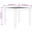 vidaXL Patio Dining Set Teak - Set of 4