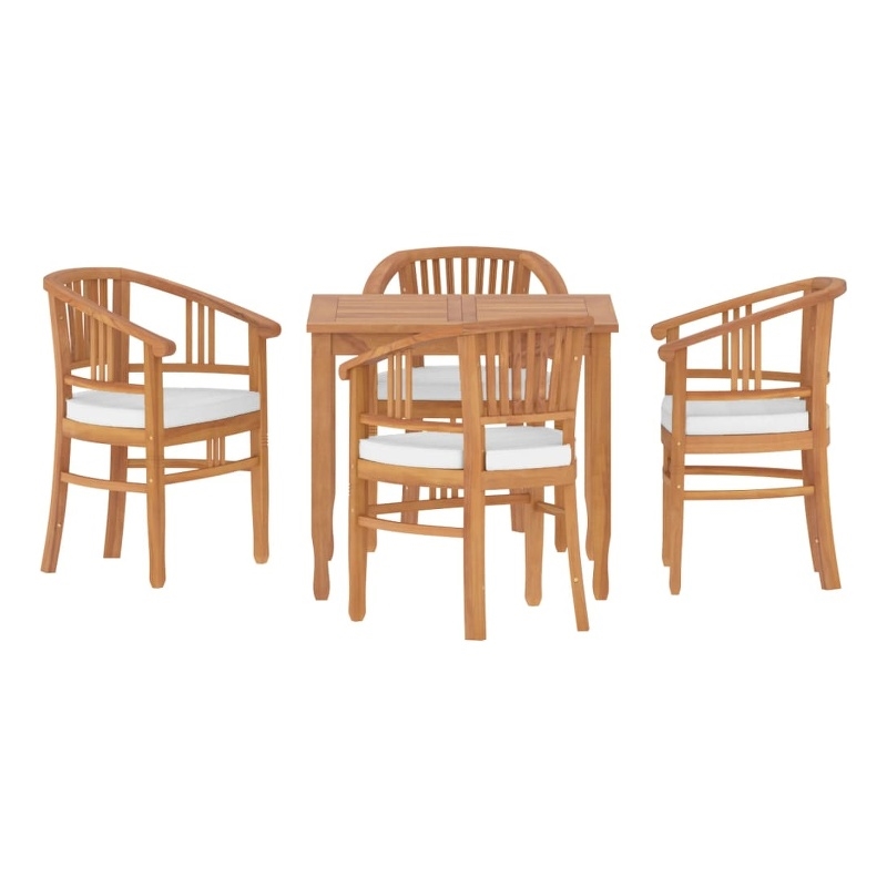 vidaXL Patio Dining Set Teak - Set of 4