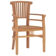 vidaXL Solid Teak Wood Medium Durable Garden Dining Set in Brown