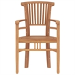 vidaXL Solid Teak Wood Medium Durable Garden Dining Set in Brown