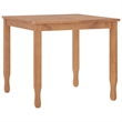 vidaXL Solid Teak Wood Medium Durable Garden Dining Set in Brown