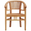 vidaXL Solid Teak Wood Sturdy Garden Dining Set in Brown/Teak
