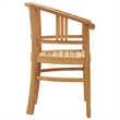 vidaXL Solid Teak Wood Sturdy Garden Dining Set in Brown/Teak