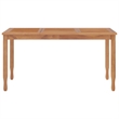 vidaXL Solid Teak Wood Large Durable Garden Dining Set in Brown