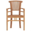 vidaXL Solid Teak Wood Large Durable Garden Dining Set in Brown