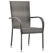 vidaXL 7 Piece Garden Dining Set in Gray/Black