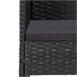vidaXL Patio Dining Set in Black/Dark Gray