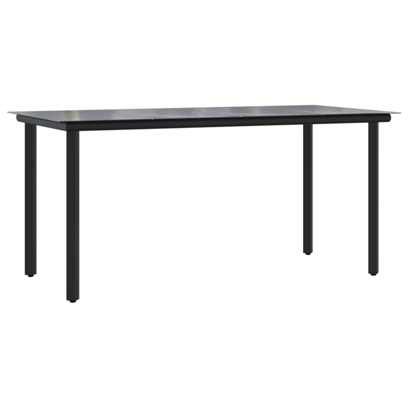 vidaXL Garden Dining Set in Light Gray/Black