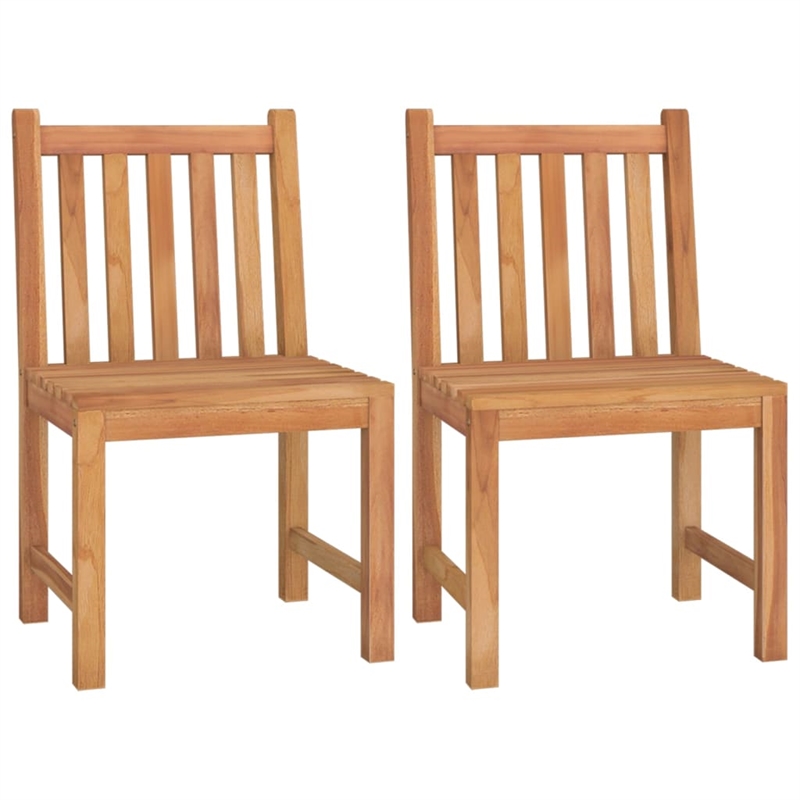 vidaXL Solid Teak Wood Standard Durable Garden Dining Set in Brown