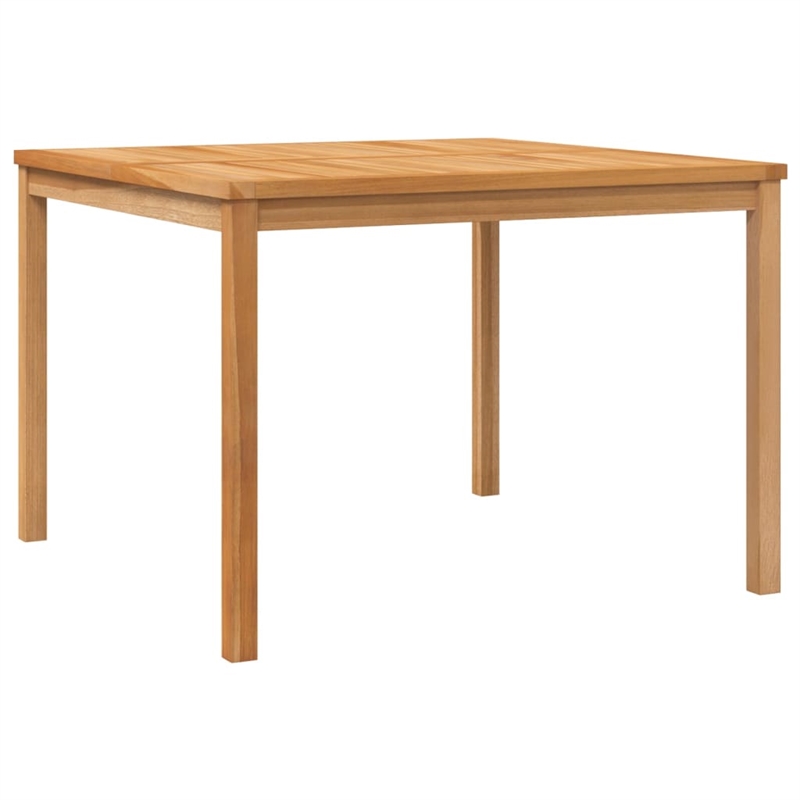 vidaXL Solid Teak Wood Standard Durable Garden Dining Set in Brown