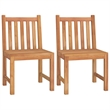 vidaXL Solid Teak Wood Standard Durable Garden Dining Set in Brown