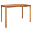 vidaXL Solid Teak Wood 5 Piece Set Durable Garden Dining Set in Brown